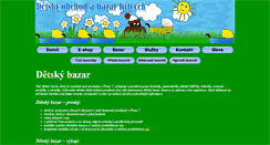 Desktop Screenshot of detskybazar.krtecek.com