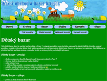 Tablet Screenshot of detskybazar.krtecek.com